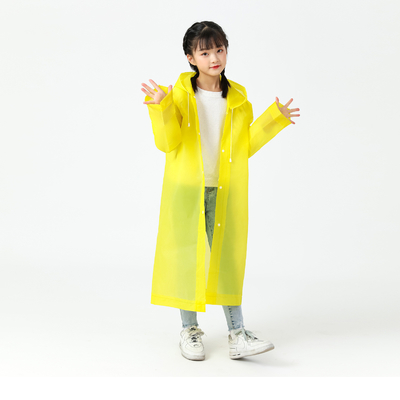 Verdickte EVA Einweg-Poncho-Regenmantel für Kinder mit individuellem Druck