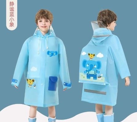 Einzeliger Regenmantel für Kinder aus 100% EVA Stoff, ideal für Reisen und Outdoor-Aktivitäten