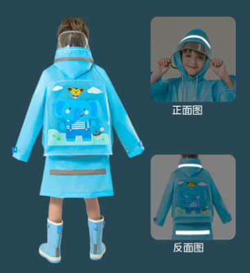 RAINWEAR Kinder Regenmantel Mädchen Jungen 2023 Vollkörper Wasserdicht Poncho für die Grundschule