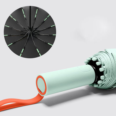 UV-Schutz 72 Rippen 3 Faltschirm mit kontrastreichen Farben und individuellem Logo