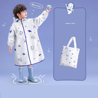 Wasserdichte und winddichte Kinderregenmantel für den täglichen Gebrauch aus Polyestertaffeta