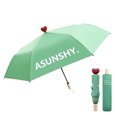 Erstaunliche Liebe Sonnenschirm Top 3 Falte Polyester Sonnenschirm perfekt für Kinder und Frauen Custom Logo