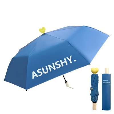 Erstaunliche Liebe Sonnenschirm Top 3 Falte Polyester Sonnenschirm perfekt für Kinder und Frauen Custom Logo