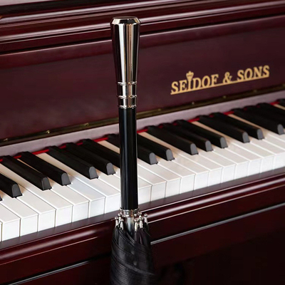 Customized Logo Straight Handle Alloy Schirm ideal für Geschenke und Veranstaltungen