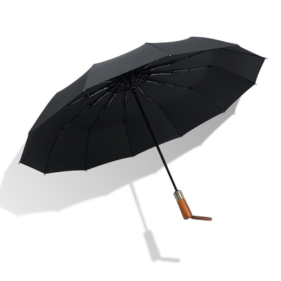 Reisebüros mit Holzgriff 12 Rippen Winddichtes Design