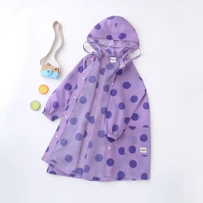 Karikaturmädchen Regenmantel Einzelpersonen-Regenbekleidung Poncho-Stil für Kinder 100% EVA Stoff