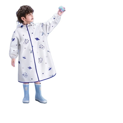 Kinder Regenmantel mit Schultasche EVA Material konventionelle Größe kundenspezifische Farbe