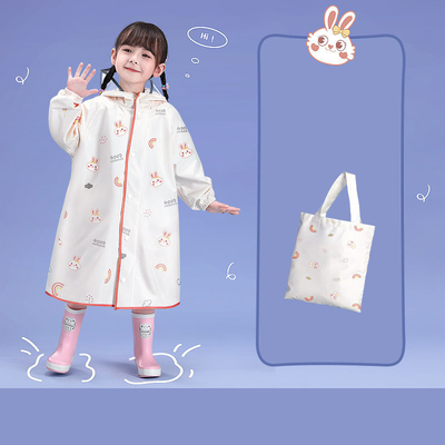 Kinder Regenmantel mit Schultasche EVA Material konventionelle Größe kundenspezifische Farbe