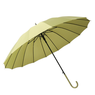 Minimalismus Stil Ledergreife 16 Knochen Doppelwetterschirm für Werbegeschenk