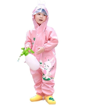 Kindergarten-Baby-Regen-Ausrüstung mit Zeichentrickfilm-Dinosaurier-Druck für Outdoor-Aktivitäten