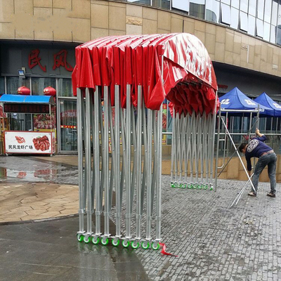 Outdoor-Veranstaltung Wasserdichtes PVC Parkplatz Sonnenschirm Stahllager Werkzeuglager Schuppenzelt