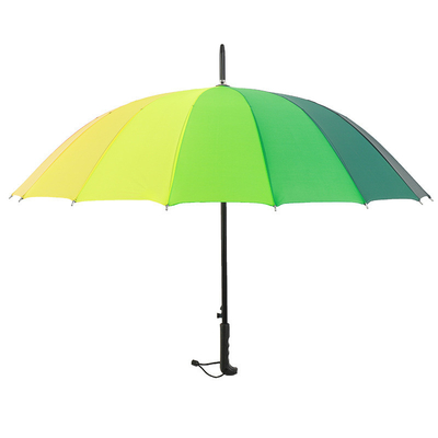 Bank- und Versicherungsstand Geschenk Rot 16 Knochen Gerade Stange Regenschirm mit Ponegee Stoff