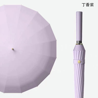 190T Nylon Stoff 16k Gerade Regenschirm Automatischer Langgriff Ideal für Männer und Frauen