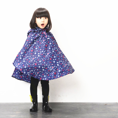Grundschüler Regenmantel Leichtgewicht und niedlich Baby Star Cape Poncho Manufacture