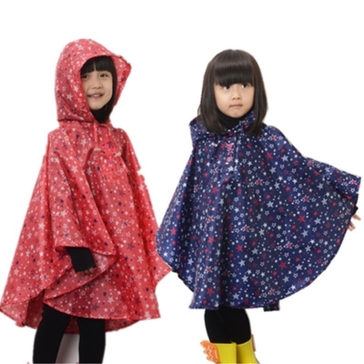 Grundschüler Regenmantel Leichtgewicht und niedlich Baby Star Cape Poncho Manufacture