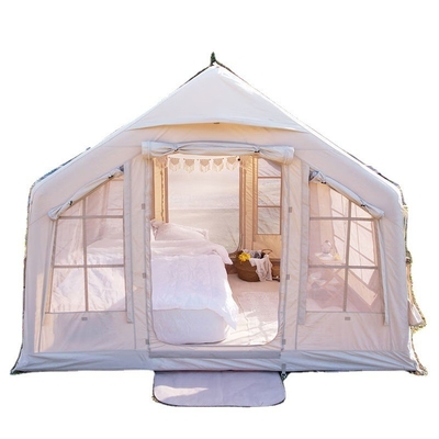 Große Leinwand-Glamping-Hüttenzeltmarkise und Anzug für geräumiges Wohnen im Freien