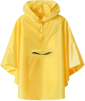 Polyester Regenmantel Zeichentrickfilm Süße Jungen und Mädchen Schulreise Regenbekleidung mit Tasche Bit Poncho