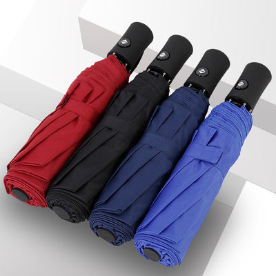 Männer-Geschäftswerbe-Schirm 8k Automatisches Vinyl-Faltdesign für die Bequemlichkeit