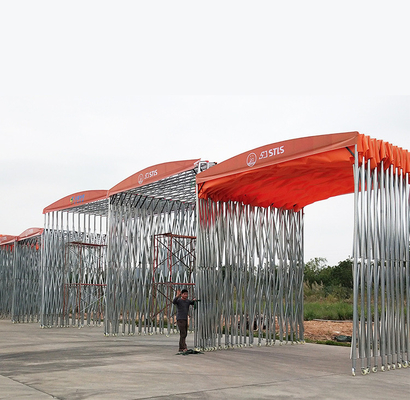 Galvanisierter Stahlrahmen mit Tarpaulin-Dach für das Strecken