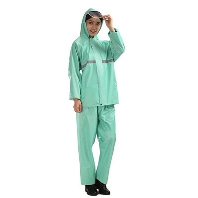 Erwachsener Regenmantel Set Verdickter Split Regenmantel für Outdoor-Riding Massivfarben Poncho