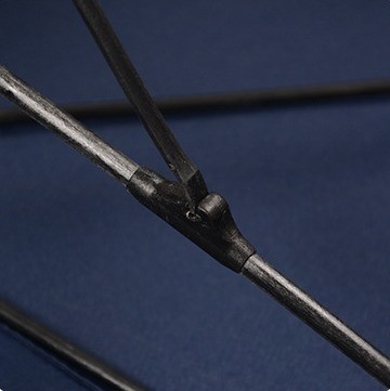 Schwarz beschichtete Metallwelle Polyester Langgriff Gerade Pole Golf Schirm für Unternehmen
