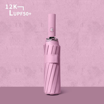 UV-Schutz Automatischer Sonnenschirm mit 106 cm offenem Durchmesser und Klappdesign