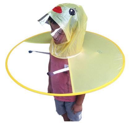 Kinder Kreative Regenmantel UFO Schönes Regenmantel aus 100% EVA Stoff
