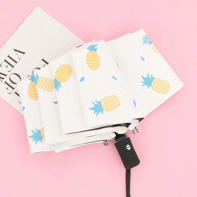 Metallschacht Sonnenregen Kreativer Sonnenschirm mit gedrucktem Logo und manueller Steuerung