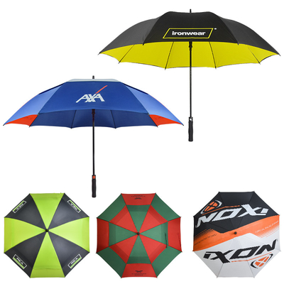 30 Zoll großer Winddichtes Custom Golf Schirm mit Marken-Logo-Drucke und doppelte Schichten