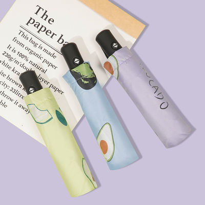 Metallschacht Sonnenregen Kreativer Sonnenschirm mit gedrucktem Logo und manueller Steuerung