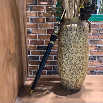 angepasste Farbe 190T Pongee UV Schutz Gold Beschichtung Winddicht Lexus Golf Auto Schirm