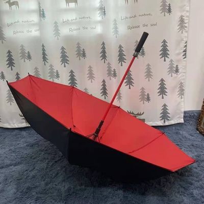 CLASSIC DESIGN STYLE Gerader Golfschirm mit automatischer Öffnung und schwarzer Beschichtung aus Glasfaser