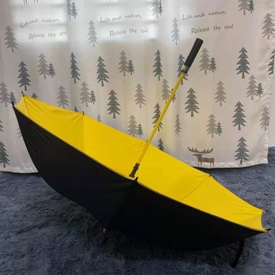 CLASSIC DESIGN STYLE Gerader Golfschirm mit automatischer Öffnung und schwarzer Beschichtung aus Glasfaser