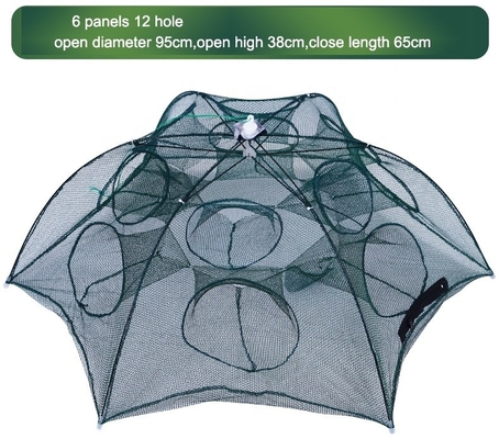 Tragbare Fangnetze Handbeutel mit 3mm-Gittergröße und Faltgröße 65cm