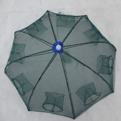 Regenschirmart Fischernetz Handgussnetz für glattes und leichtes Fischen Tiefe 38-72cm