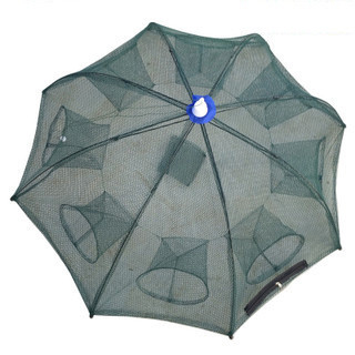 Regenschirmart Fischernetz Handgussnetz für glattes und leichtes Fischen Tiefe 38-72cm