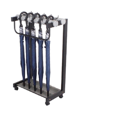 Black Metal Golf Club Push Pull Bike Cart Buggy Trolley Halter Regenschirm Halt für Drogerien
