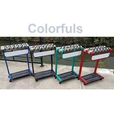Black Metal Golf Club Push Pull Bike Cart Buggy Trolley Halter Regenschirm Halt für Drogerien