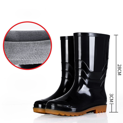 Hochrohr Regenstiefel für Männer aus Kunststoff in individueller Farbe und langlebigem Material