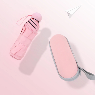 5 Faltschirm Kleine Tasche Sonnen- und Regenschirm Frauen Doppelschirm-Design