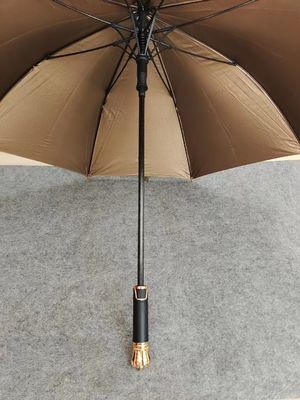 Gold- und Schwarzbeschichtete Straight Auto-Open-Strauchschirm Custom-Drucke für Geschäftsgeschenke