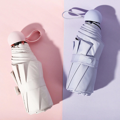 5 Faltschirm Kleine Tasche Sonnen- und Regenschirm Frauen Doppelschirm-Design