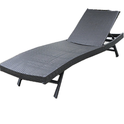 Außen-Rattan-Lounge-Stuhl Klappbalkon Liegestelle für Villa und Schwimmbad