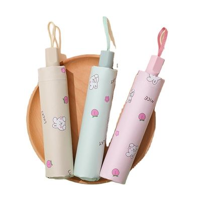 Gummibeschichteter Griff Sonnencreme Zeichentrickfilm Tier Sonnenschirm Schirm für und tragbar