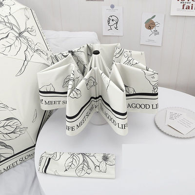 Doppelfunktion Französisch Schirm für Frauen Automatische Klappschirm und Regenschutz