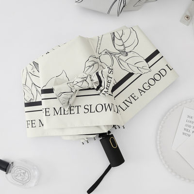 Doppelfunktion Französisch Schirm für Frauen Automatische Klappschirm und Regenschutz