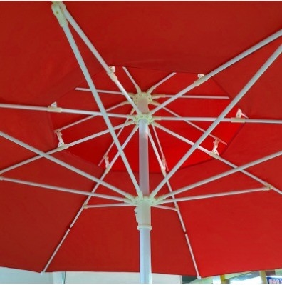 Außenmöbel 2,5-Meter-Doppeltop-Faschenschirm zum Sonnenschutz und Windschutz