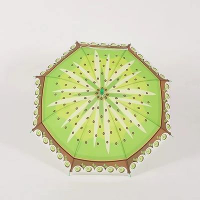 Kurviger Griff Gerade Frucht Druck Kinder Schirm Kreatives Design für Kindergeschenk