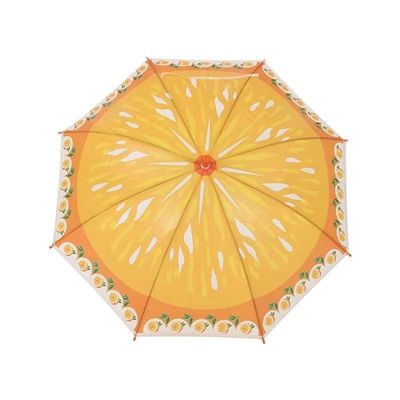 Kurviger Griff Gerade Frucht Druck Kinder Schirm Kreatives Design für Kindergeschenk