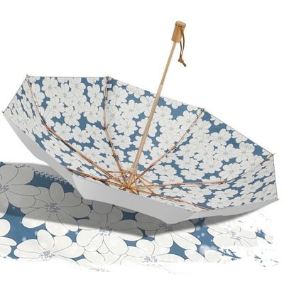 Titan Silber Kleber Sonnenschirm Schirm für UV-Sonnenschutz und Windbeständigkeit